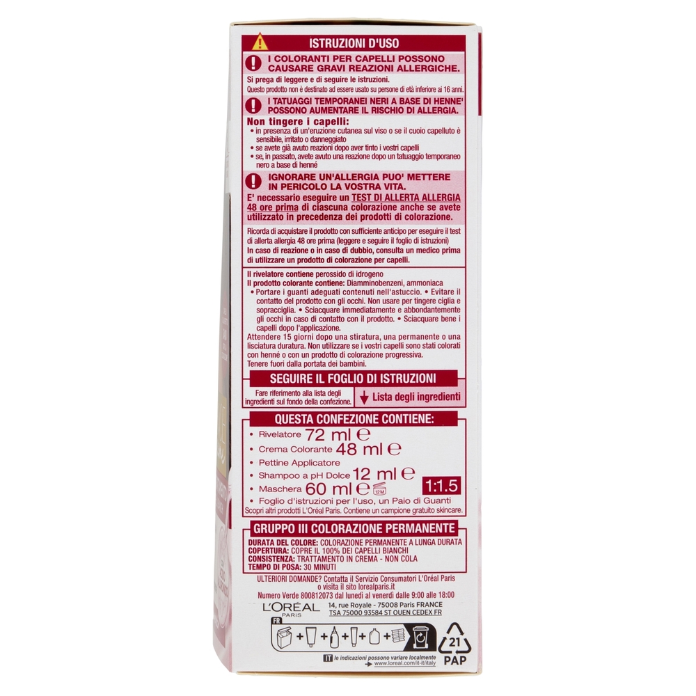 L'Oréal Paris Excellence Creme Colorazione Triplo Trattamento 5 Castano Chiaro